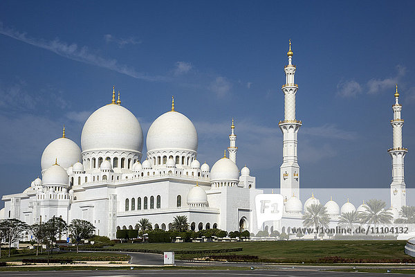 Sheikh Zayed Grand Mosque  Abu Dhabi  United Arab Emirates  Middle East