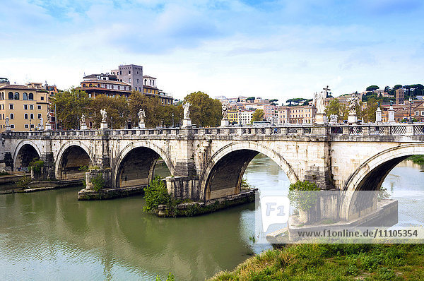 Ponte Sant'Angelo Tiber River Rome Lazio Italy Europe