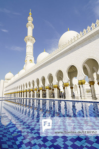 Große Sheikh-Zayed-Moschee  Abu Dhabi  Vereinigte Arabische Emirate  Naher Osten