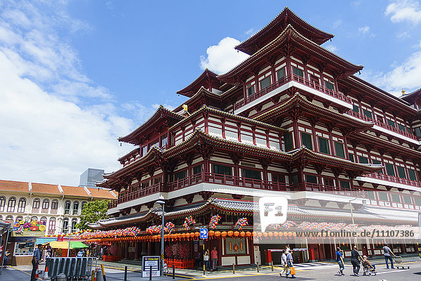 Tempel der Zahnreliquie des Buddha  Chinatown  Singapur  Südostasien  Asien