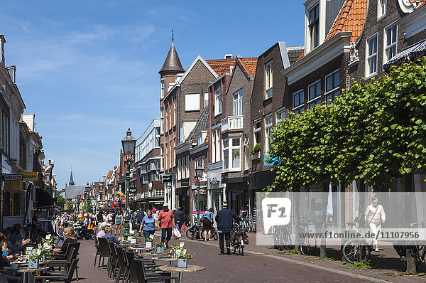 Straßenszene  Hoorn  Holland  Europa