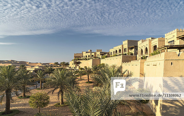 Qasr Al Sarab Desert Resort  ein Luxusresort von Anantara in der Wüste des Empty Quarter  Abu Dhabi  Vereinigte Arabische Emirate  Naher Osten