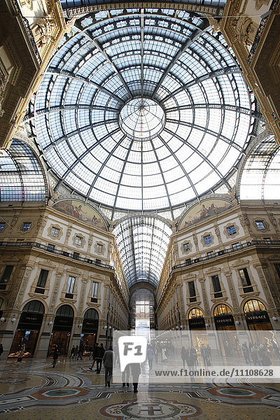 Galerie Vittorio Emanuele II  Mailand  Lombardei  Italien  Europa