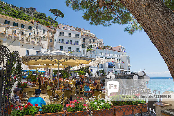 Promenade  Amalfi  Amalfi Coast  UNESCO World Heritage Site  Campania  Italy  Europe