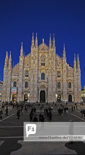 Europa  Italien Lombardei  der Dom  eine Kathedrale im gotischen Stil  Mailand