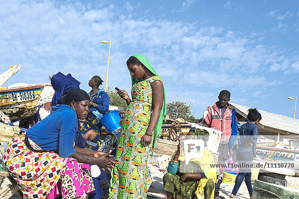 Afrika  Senegal  Dakar  Fischmarktstrand
