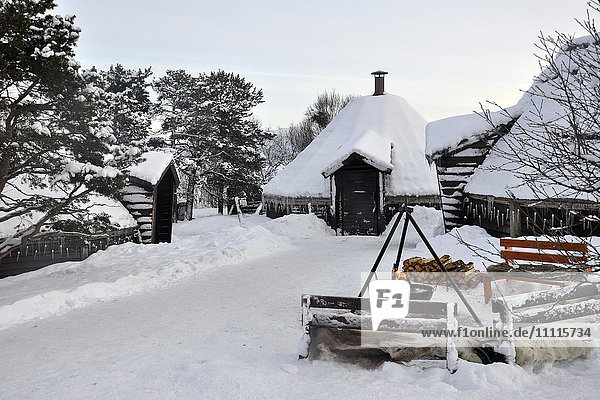 Norwegen  Tromso  traditionelles Haus