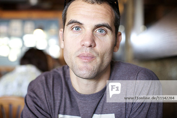 Serious Caucasian man