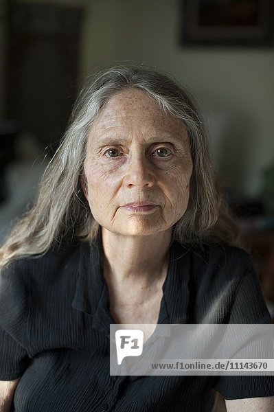 Close up of older woman