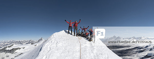 Italien  Gressoney  Alpen  Castor  Bergsteigergruppe