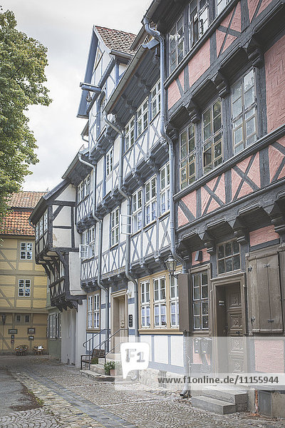 Deutschland  Quedlinburg  Fachwerkhausreihe
