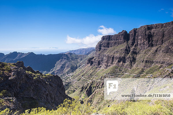 Spain  Tenerife  Teno mountains near Masca