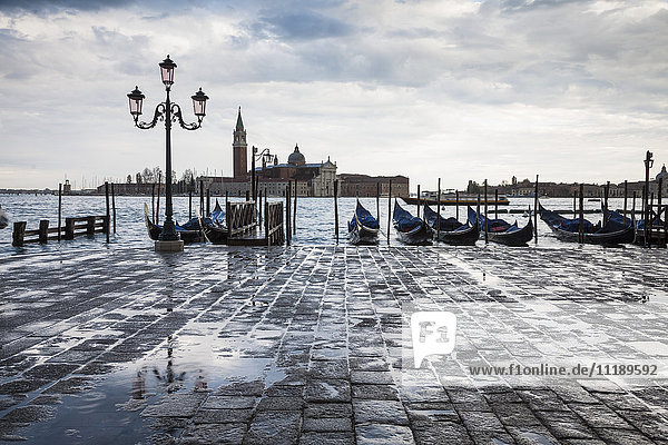 Piazza San Marco looking across to San Giorgio Maggiore  Venice  Italy