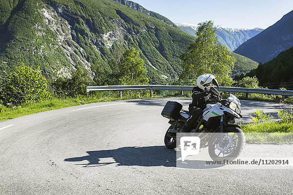 Radfahrer auf der Bergstraße