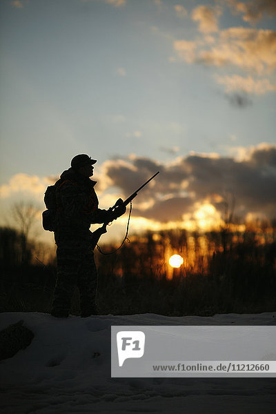 Silhouette of Big Game Hunter