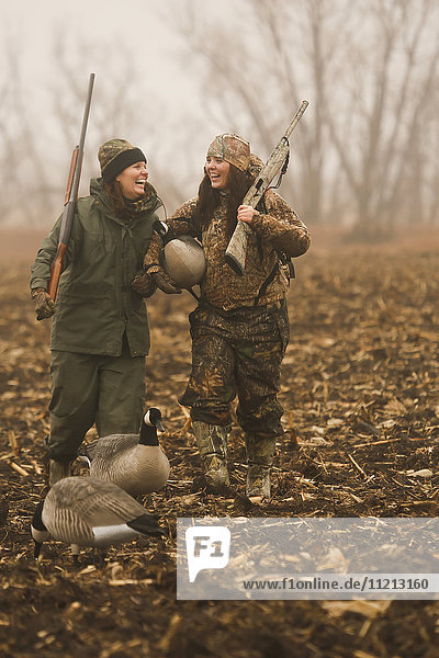 Women Learning To Field Hunt Ducks