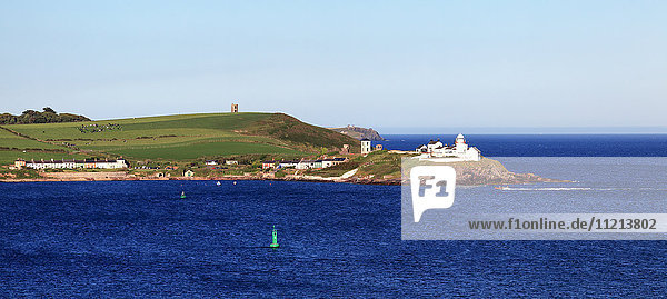 'Roche's Point Lighthouse along the coastline Roches Point; County Cork Ireland '