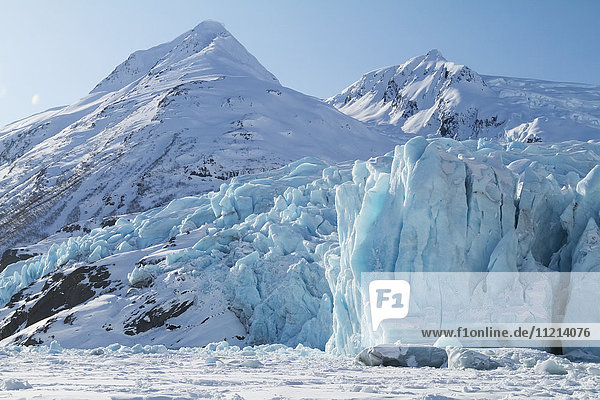 Portage Glacier. Southcentral Alaska. Winter.
