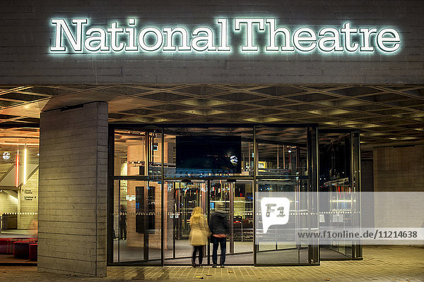 'National Theatre entrance  Southbank; London  England'