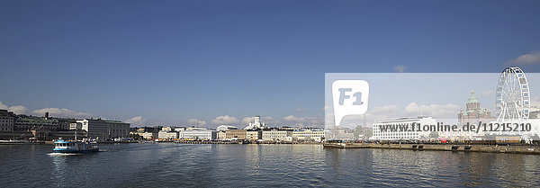 Historic waterfront  harbour  skyline  cathedral  wheel  sea  Helsinki  Finland