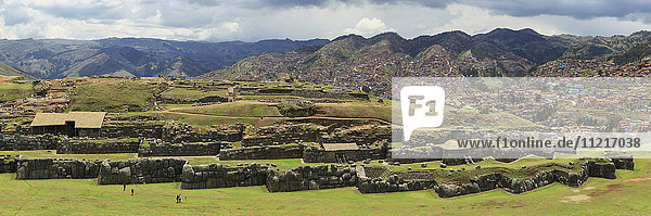 Saksaywaman (Saqsaywaman) Zitadelle historische Hauptstadt des Inkareichs am Stadtrand von Cusco; Peru
