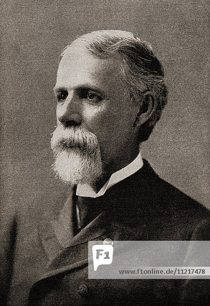 Russell Alexander Alger  1836 - 1907. 20. Gouverneur und US-Senator von Michigan  Vereinigte Staaten von Amerika. Aus The History of Our Country  veröffentlicht 1900.