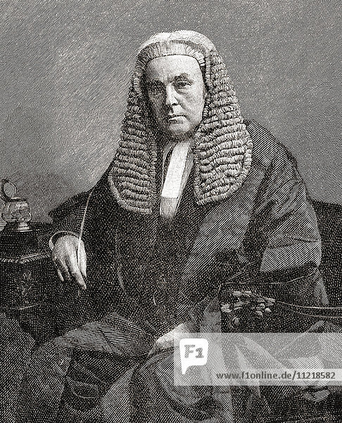 James Hannen  Baron Hannen  1821 – 1894. English judge. From The Century Edition of Cassell's History of England  published c. 1900