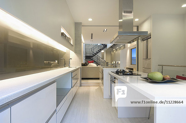 Saubere Küche in einem modernen Haus