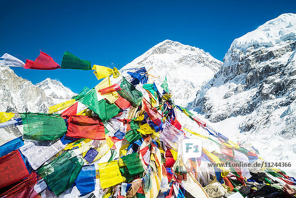 Gebetsfahnen Mount Everest Trek Nepal