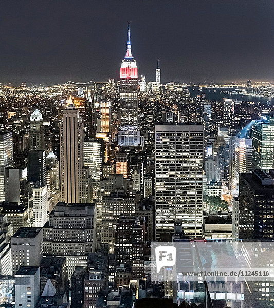 Luftaufnahme des Empire State Building  New York  USA