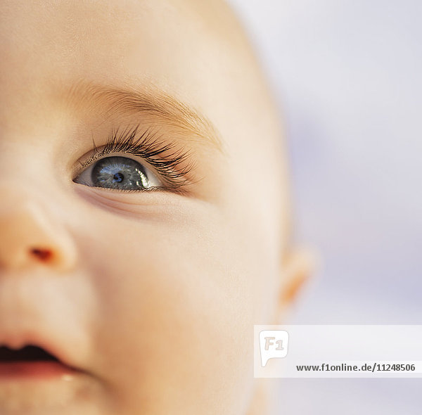 Close-of baby boy's (6-11 Monate) blaues Auge