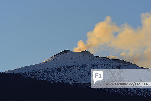 Smoke above Mt Etna
