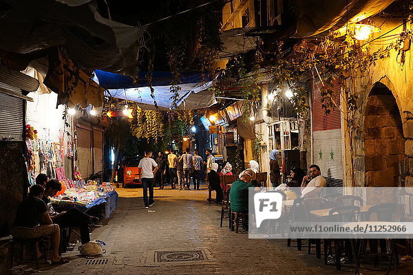 Bab Touma neighbourhood of Damascus old city  Damascus  Syria  Middle East