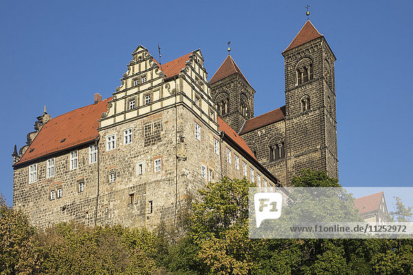 Schloss Quedlinburg  Harz  Saxony-Anhalt  Germany  Europe