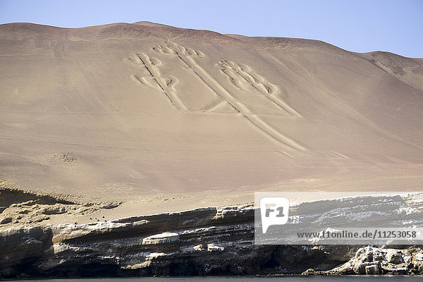 Hieroglyphen  Ballestos-Inseln  Peru  Südamerika