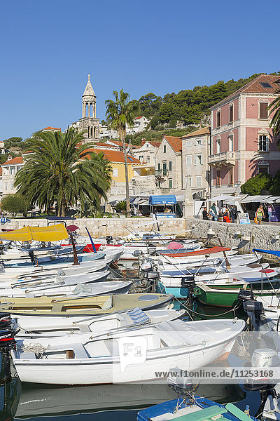 Harbour Boats Hvar Hvar Island Dalmatia Croatia Europe
