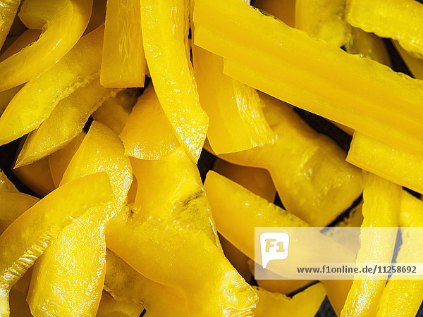 Strips of yellow pepper