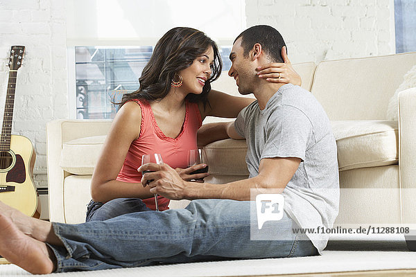 Couple Relaxing at Home