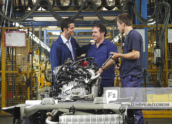 Men in Automotive Plant