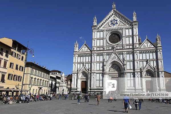 Basilica di Santa Croce am Piazza Santa Croce  Florenz  Toskana  Italien  Europa