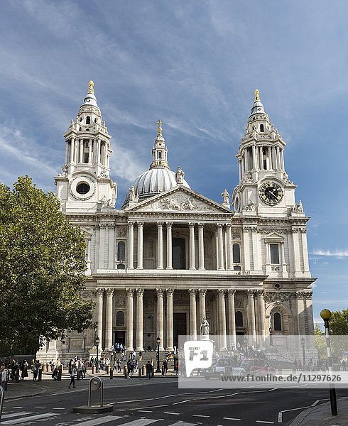 St Paul's Cathedral London England Großbritannien Europa