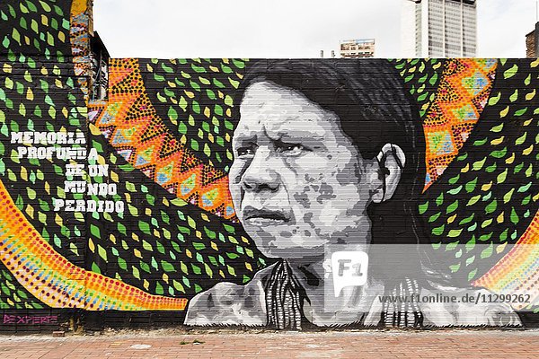 Graffiti  Street Art  Wandmalerei  Bogotá  Distrikt Santafe  Kolumbien  Südamerika