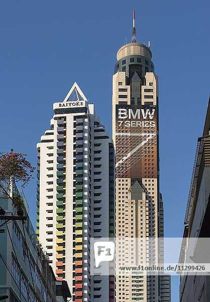 Baiyoke Sky Towers  Ratchathewi  Bangkok  Thailand  Asien