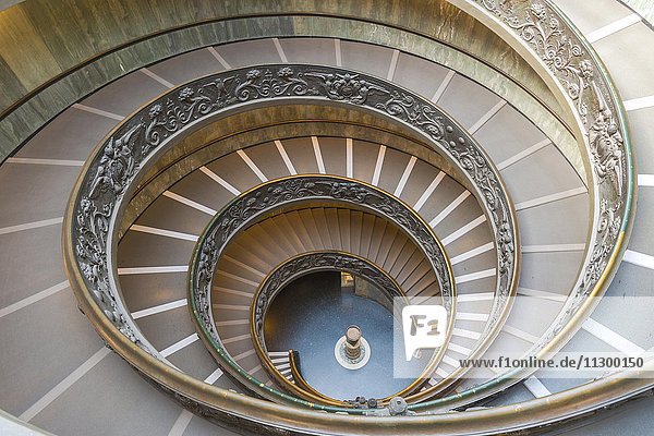 Spiraltreppe  Vatikanische Museen  Rom  Latium  Italien  Europa