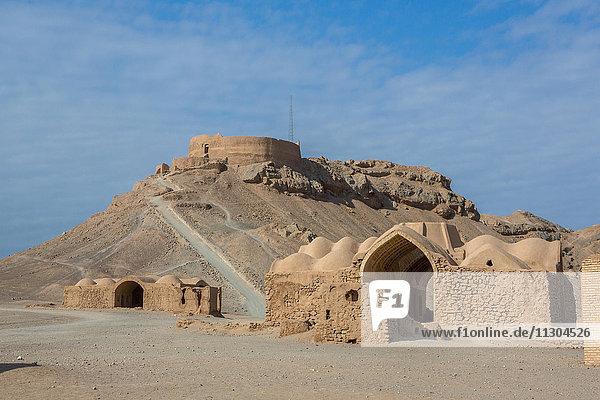 Iran, Yazd City, Dakhmeh-ye Zarstoshtiun, Zoroastrian Towers of Silence