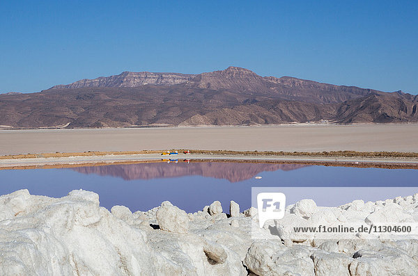 Iran  Maharlu Lake  Salt