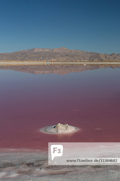 Iran  Maharlu Lake  Salt