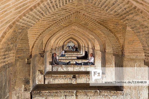 Iran  Esfahan City  Si-o-Seh Bridge  UNESCO  world heritage