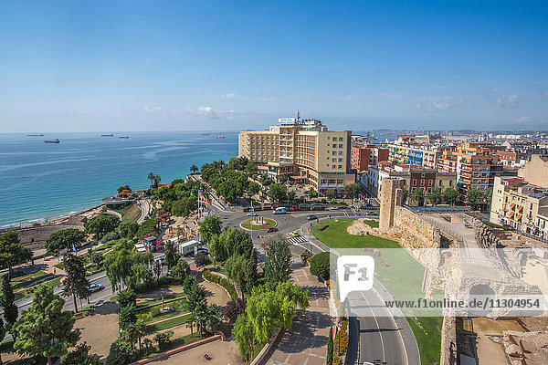 Spain Catalonia Tarragona City Mediterranean sea