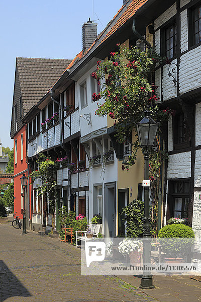 Old Schulstrasse in Kempen  Lower Rhine  North Rhine-Westphalia